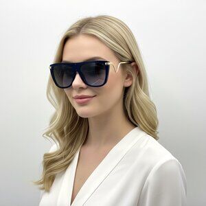 NEW VOGUE V Oversized Iconic Glam Trendy Designer Style Sunglasses Blue